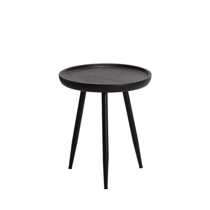 Chervey Tri Pin Side Table Small - Black