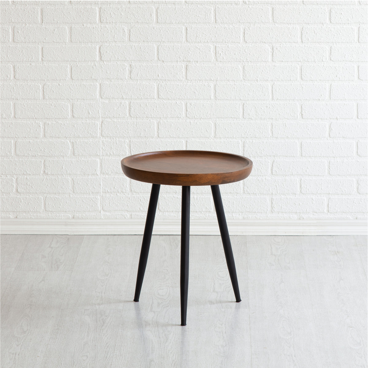 Chervey Tri Pin Side Table Small - Walnut
