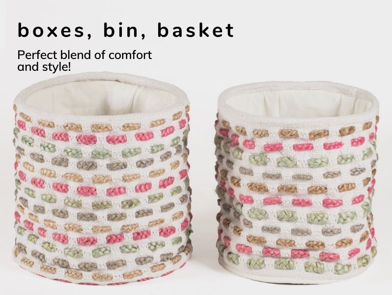 Boxes, Bins, Baskets, & Buckets