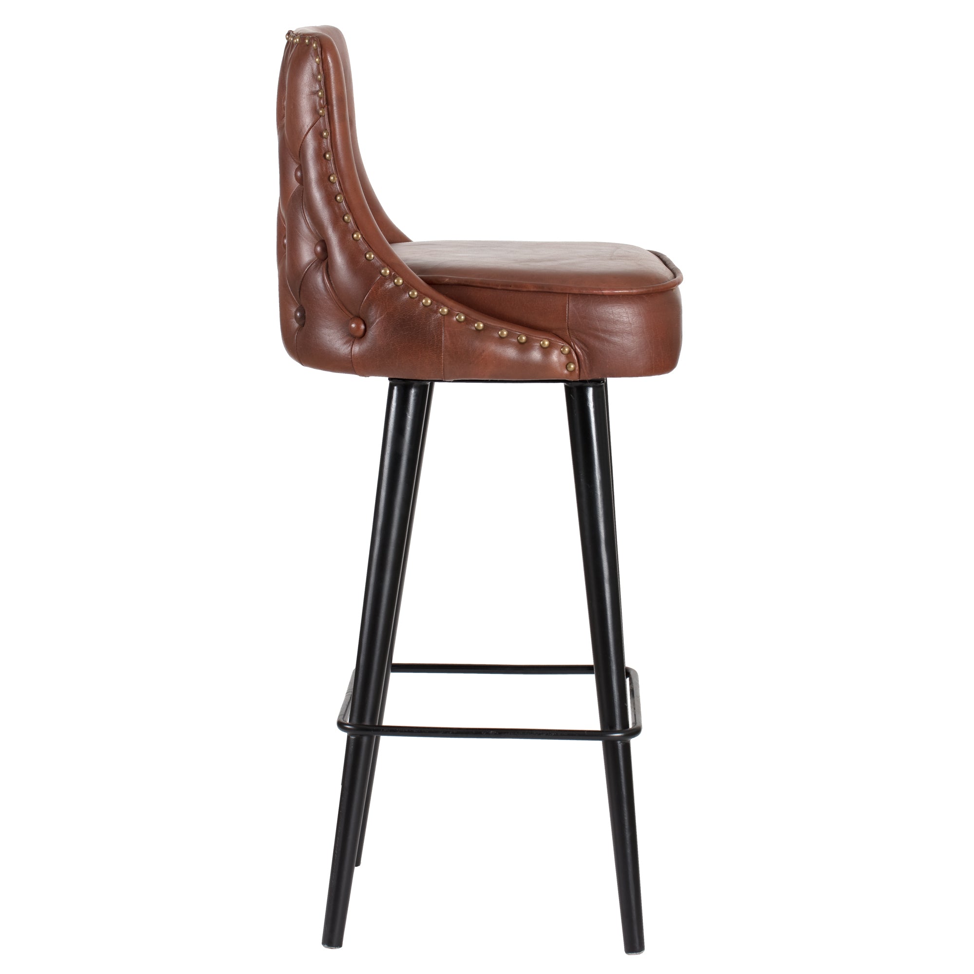 Genuine leather bar stools deals with backs